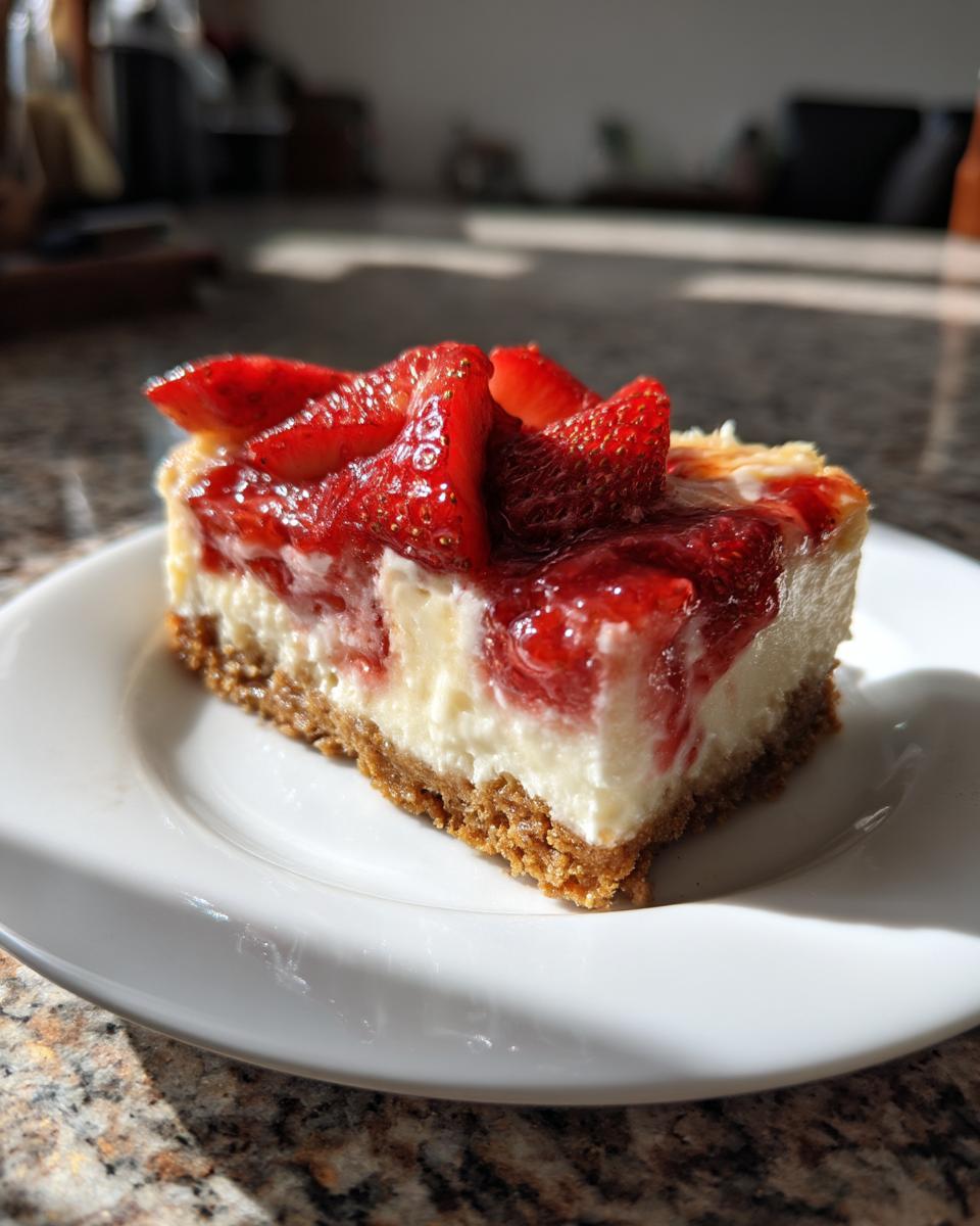 Strawberry Cheesecake Bars - detail 1