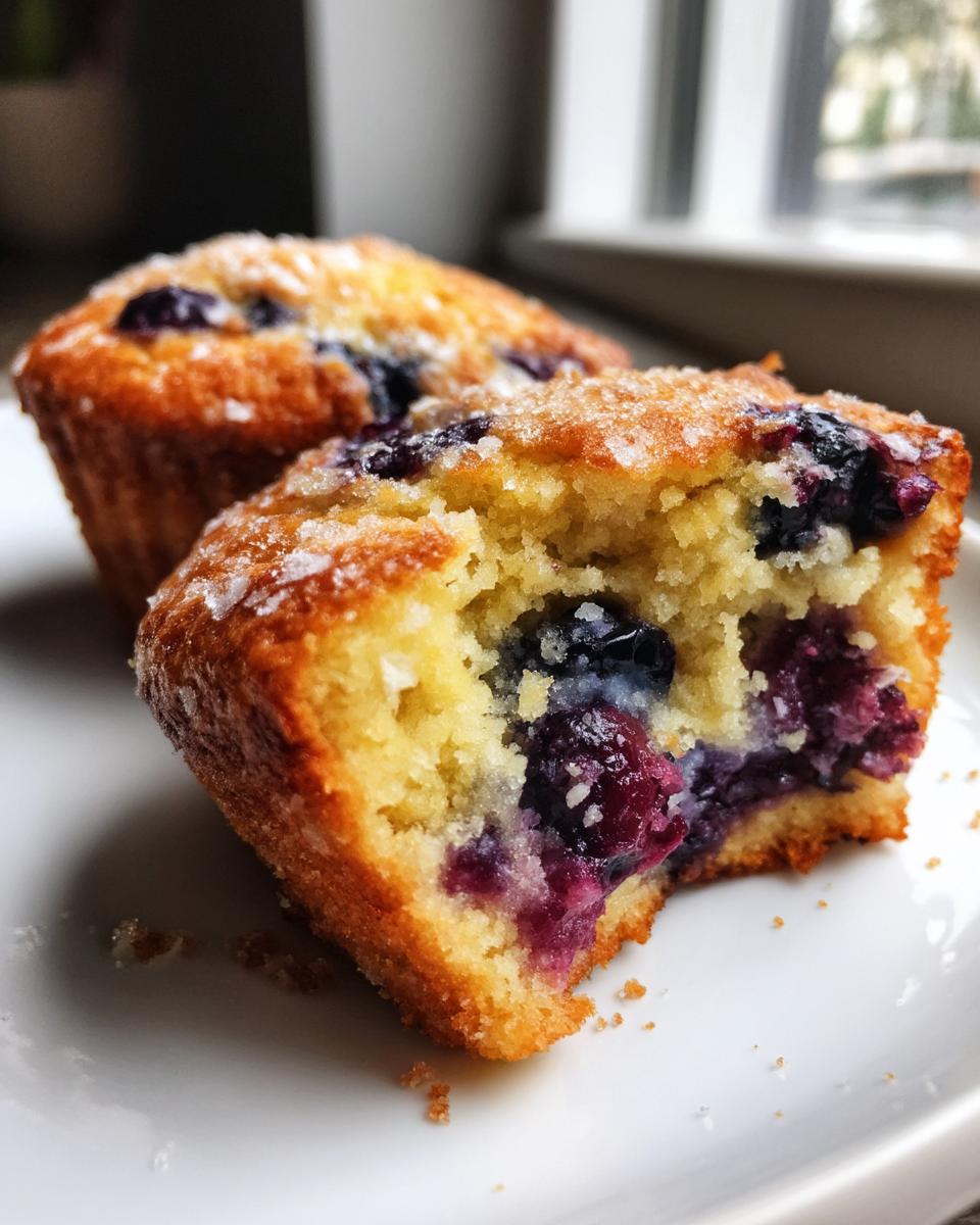 almond flour blueberry muffins​ - detail 1