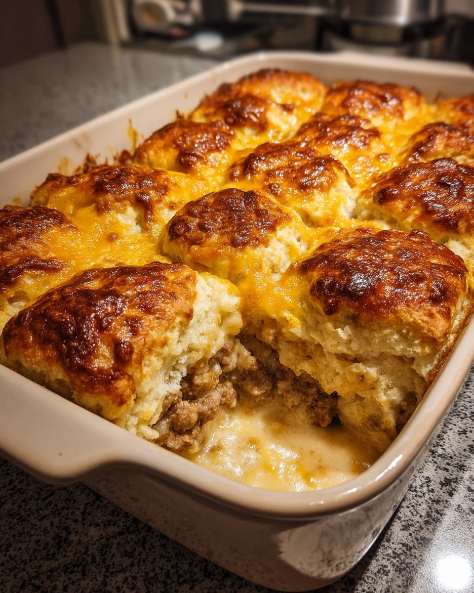 biscuit and gravy casserole - detail 1
