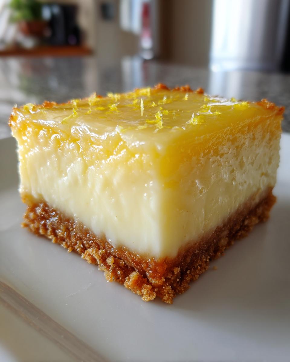 lemon cheesecake bars - detail 1