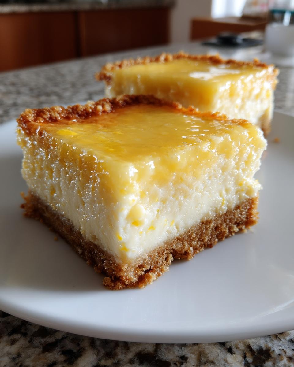 lemon cheesecake bars - detail 2