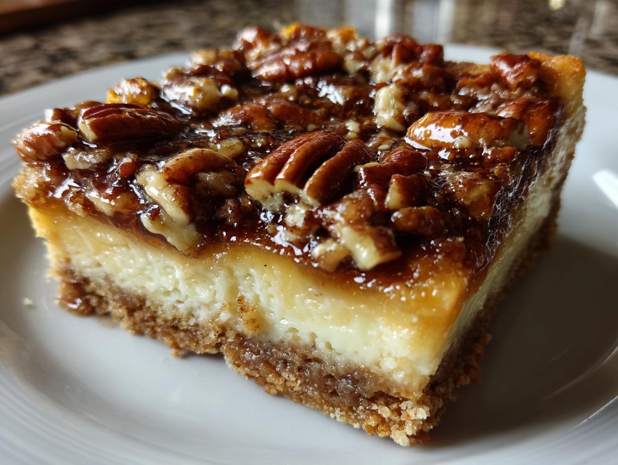 pecan pie cheesecake bars