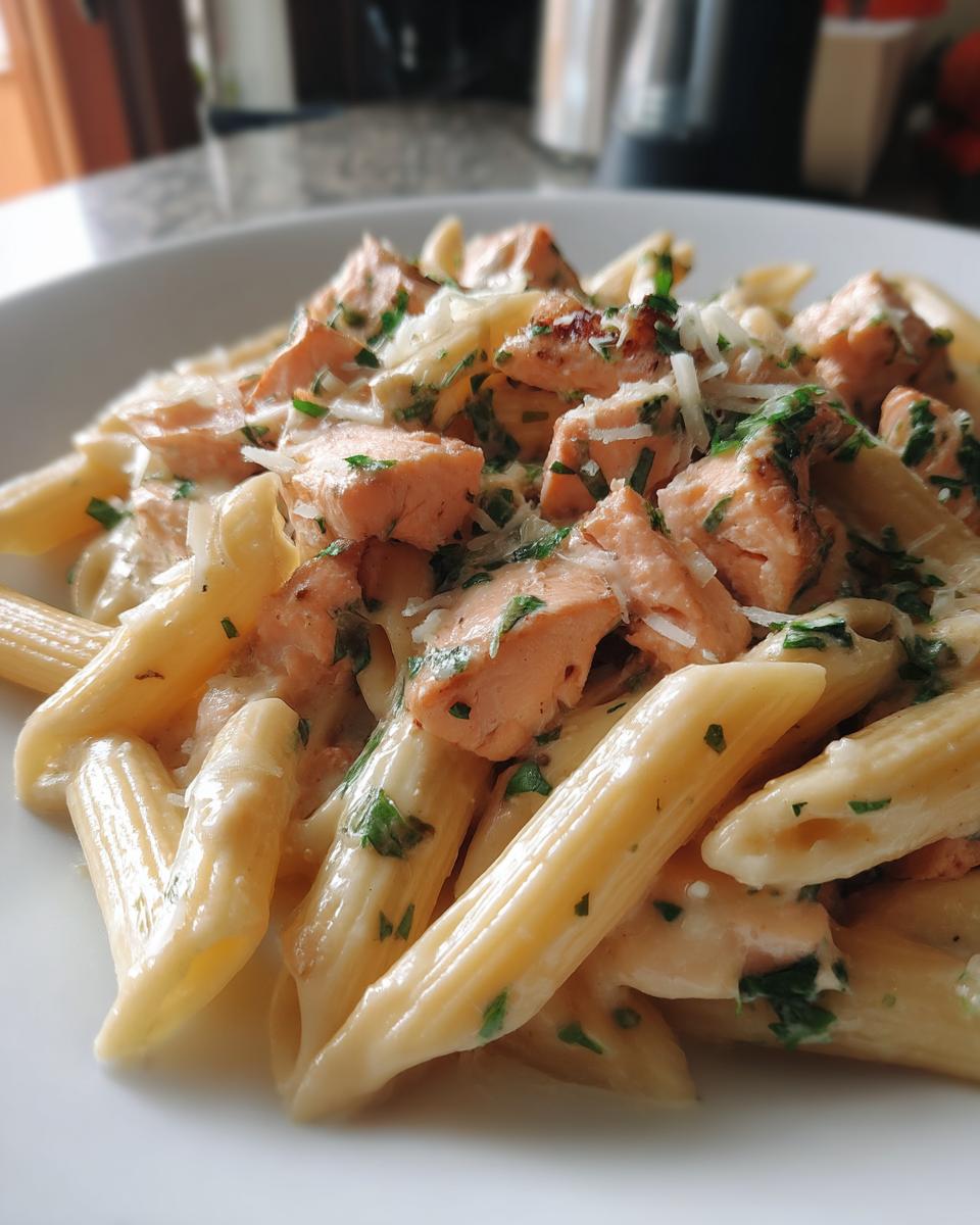 salmon pasta recipe​ - detail 2