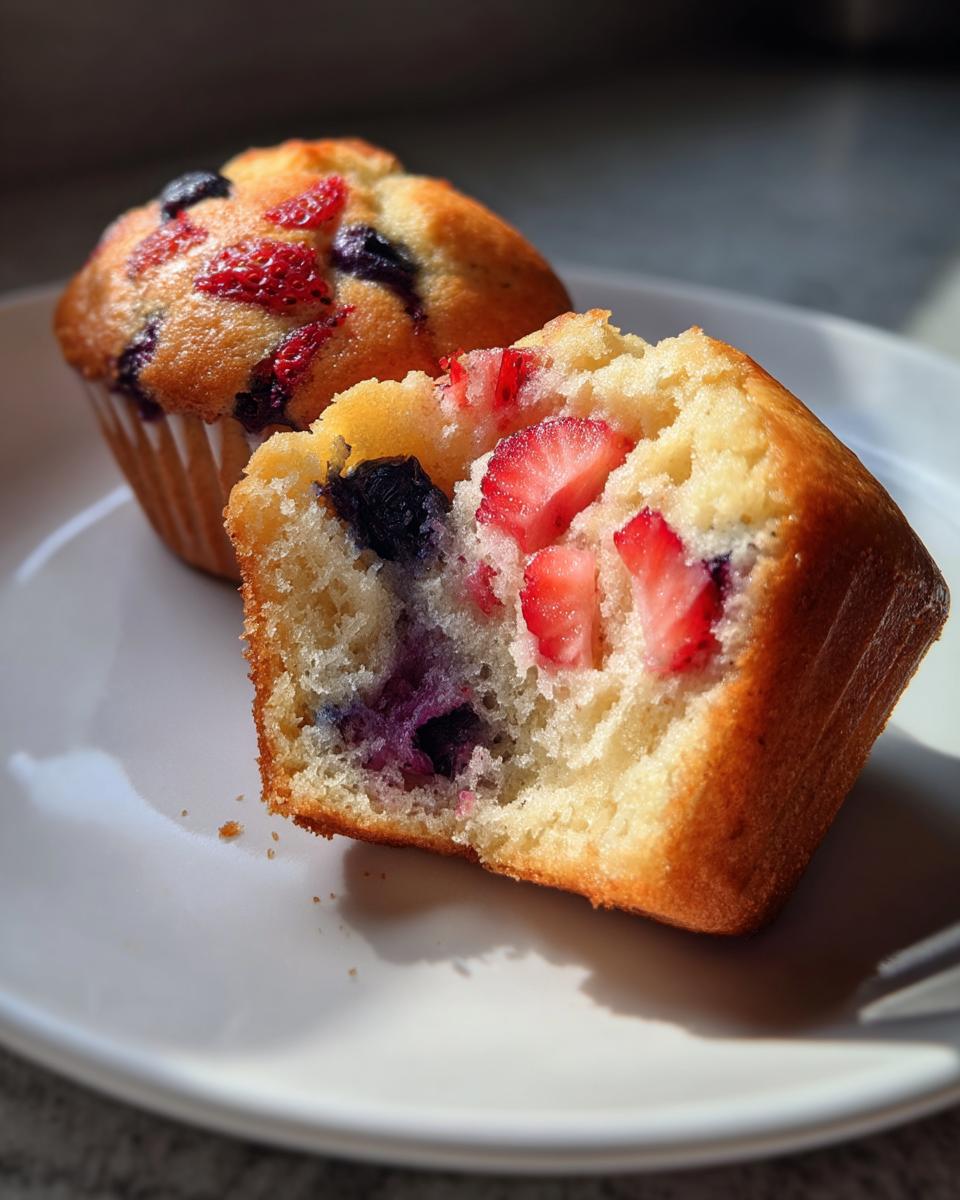 strawberry shortcake blueberry muffin​ - detail 1