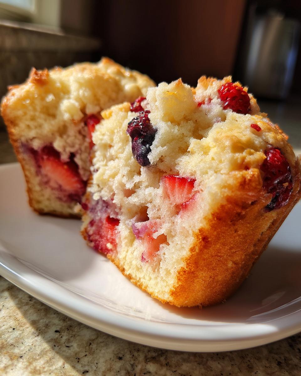strawberry shortcake blueberry muffin​ - detail 2