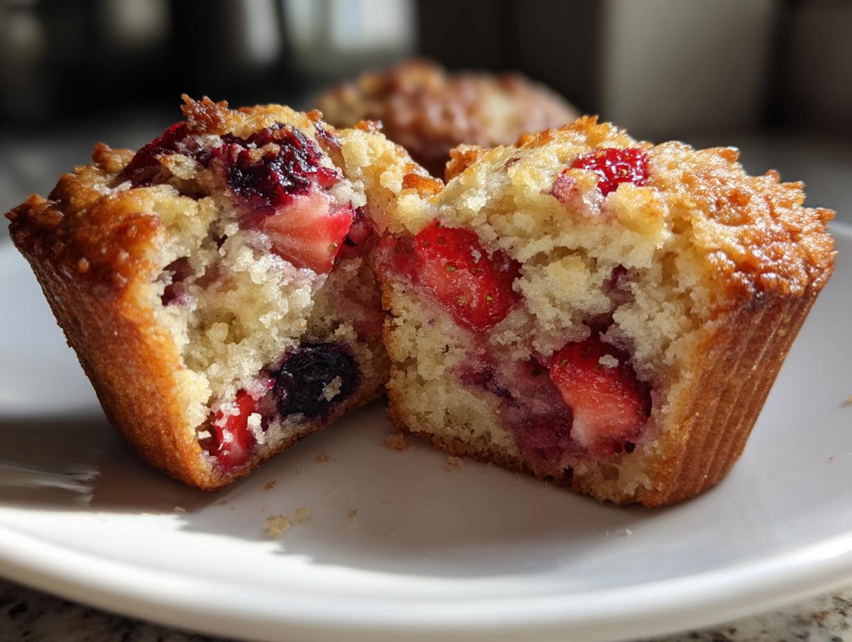 strawberry shortcake blueberry muffin​