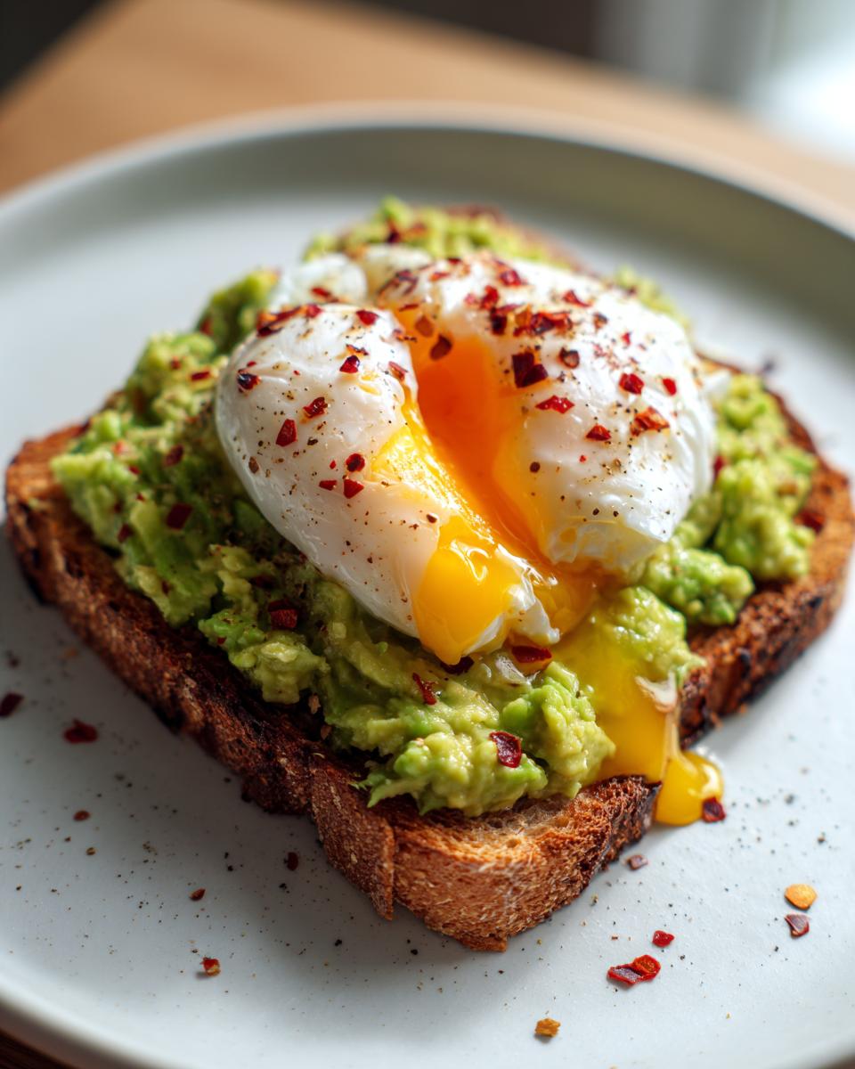 Avocado Toast with Poached Egg - detail 1