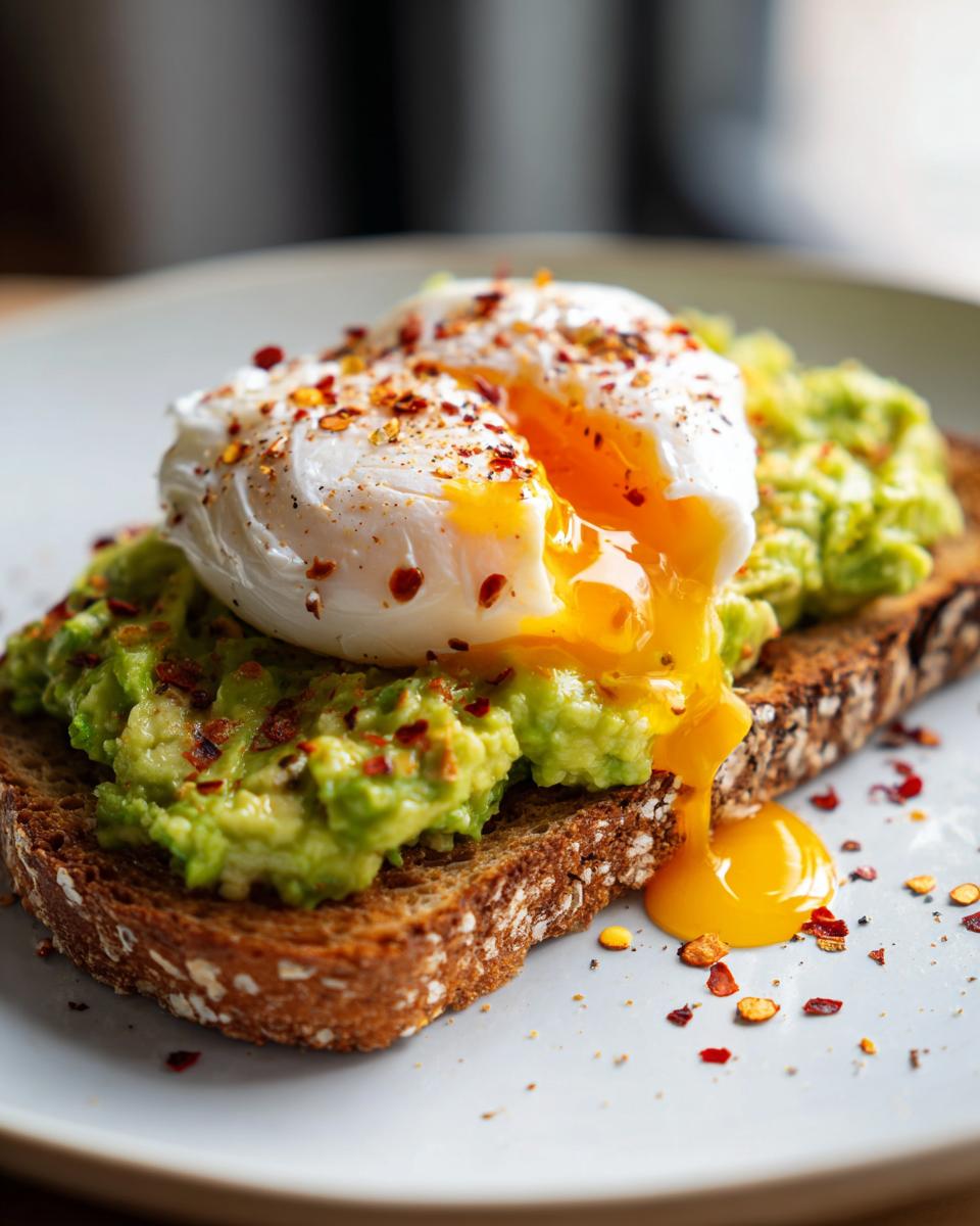 Avocado Toast with Poached Egg - detail 2