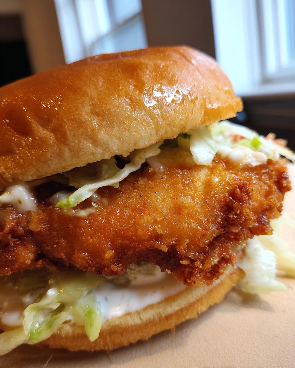 Baked Nashville Hot Chicken Sandwich with Honey - detail 1