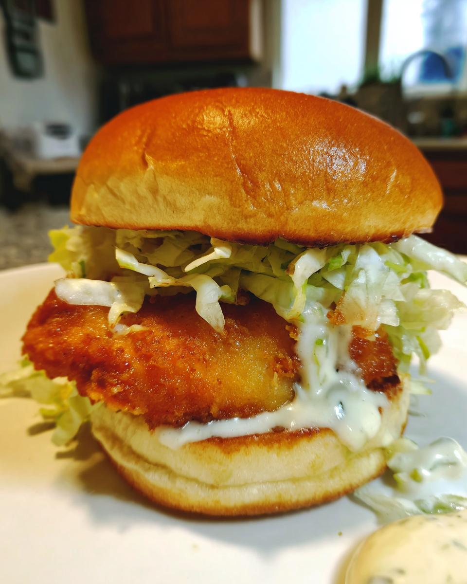 Baked Nashville Hot Chicken Sandwich with Honey - detail 3