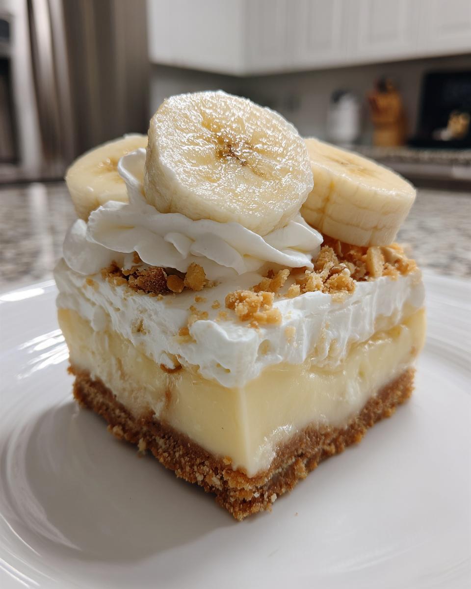 Banana Pudding Cheesecake Bars - detail 1