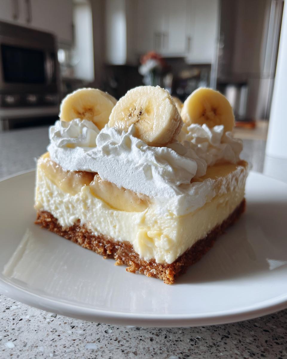 Banana Pudding Cheesecake Bars - detail 3