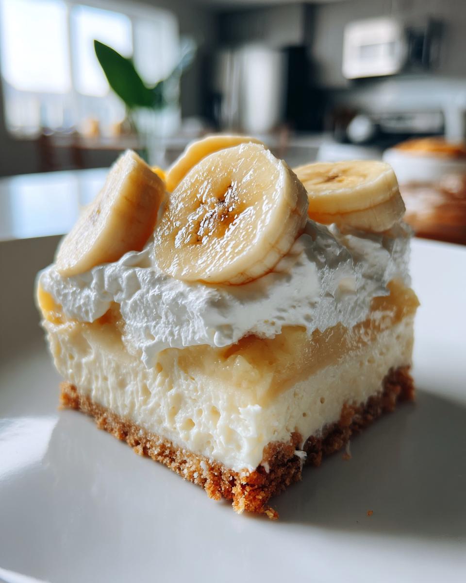 Banana Pudding Cheesecake Bars - detail 4
