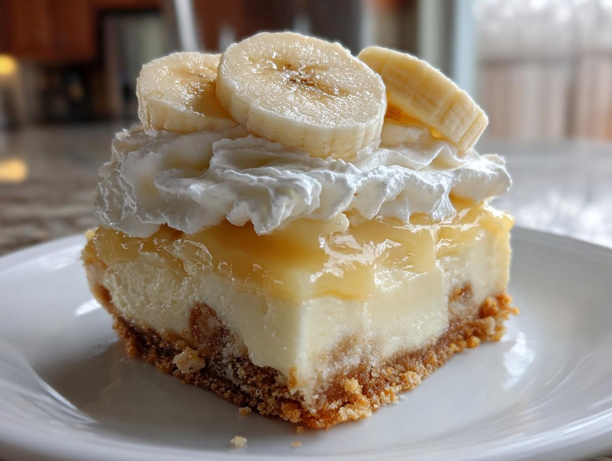 Banana Pudding Cheesecake Bars
