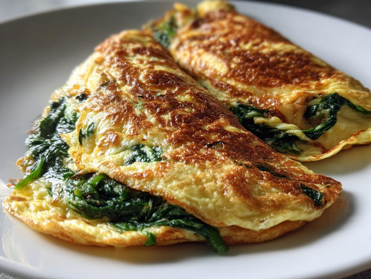 Best Spinach Omelette