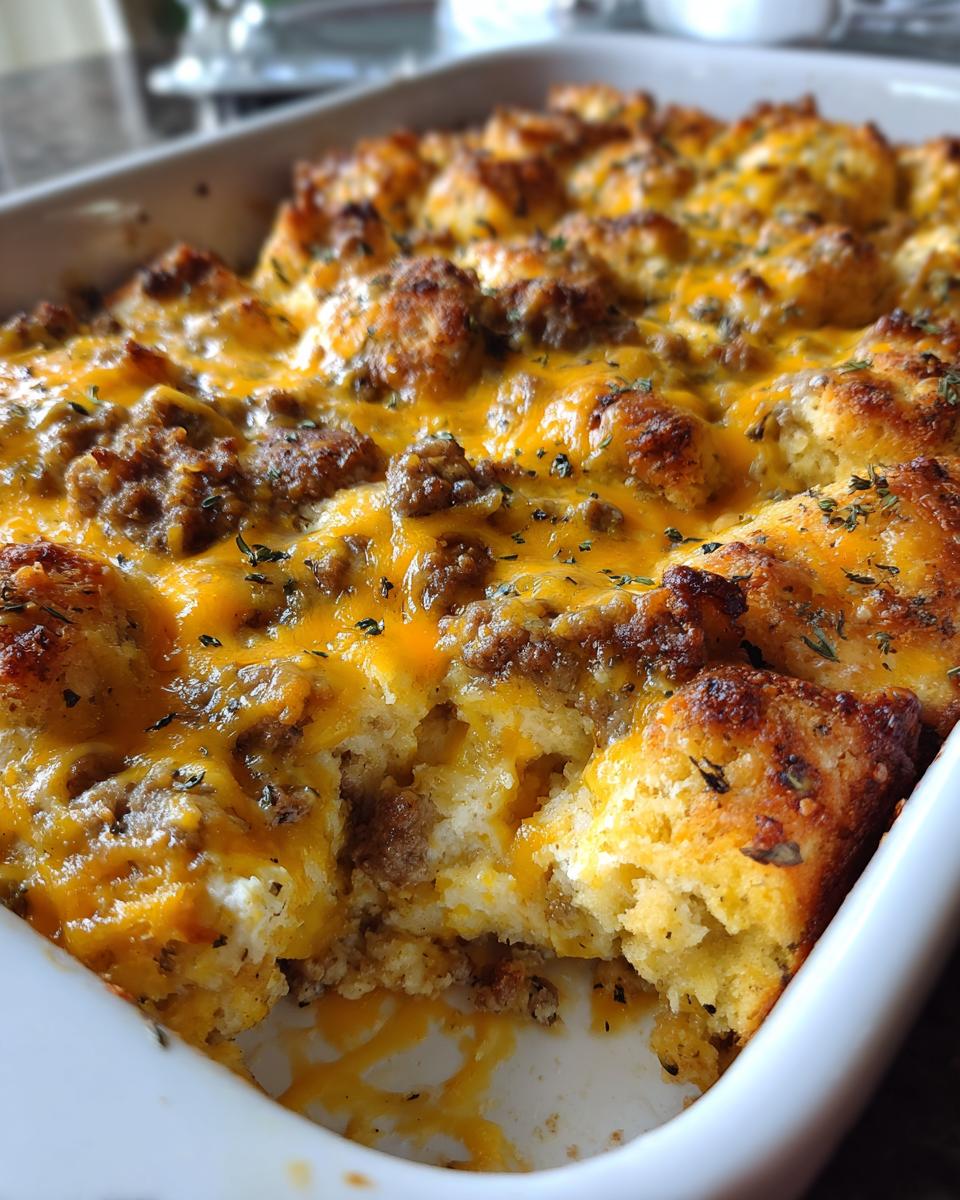 Biscuits and Gravy Breakfast Casserole - detail 1