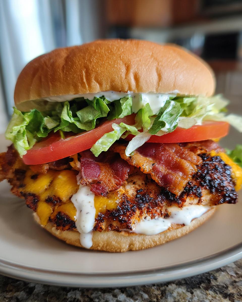 Blackened Chicken Bacon Ranch Sandwiches - detail 1