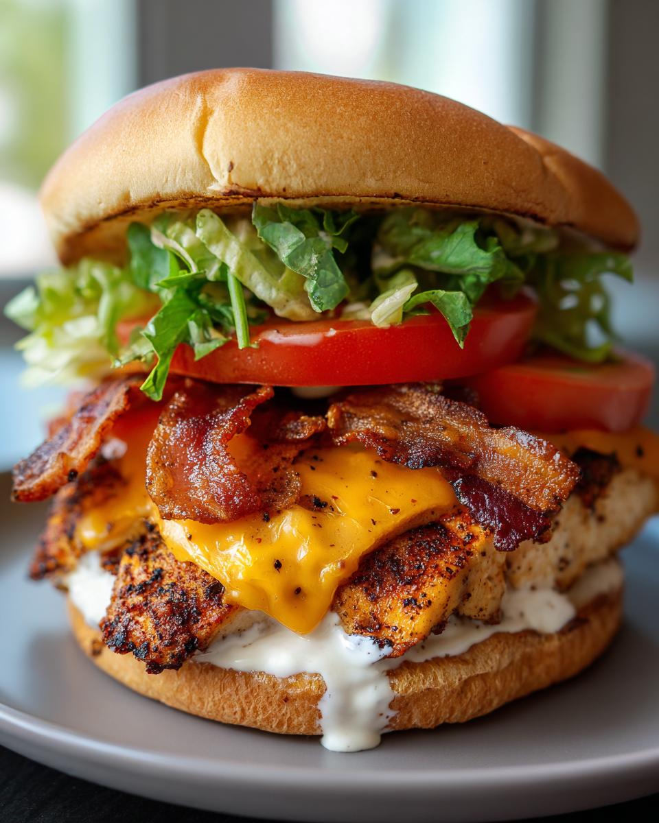 Blackened Chicken Bacon Ranch Sandwiches - detail 2
