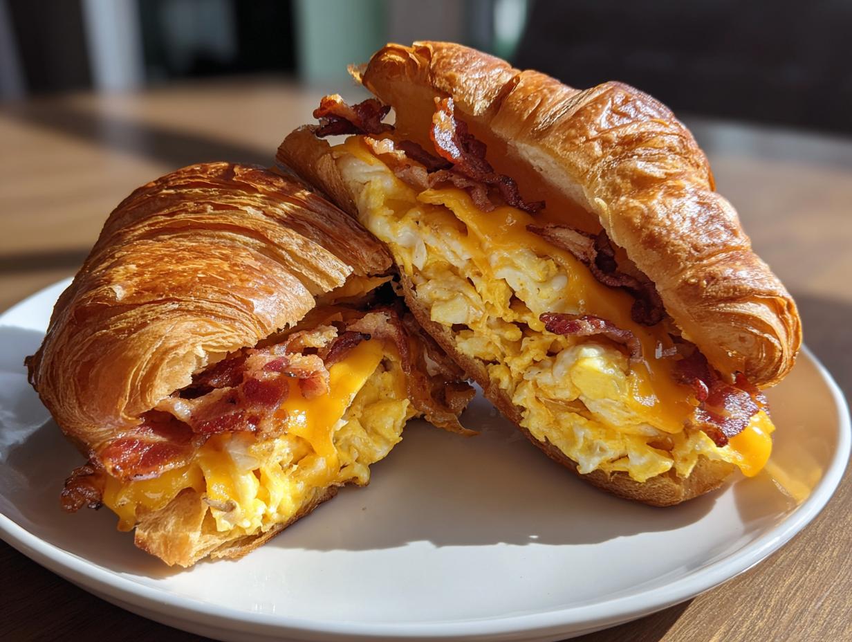 Breakfast Croissant Sandwich