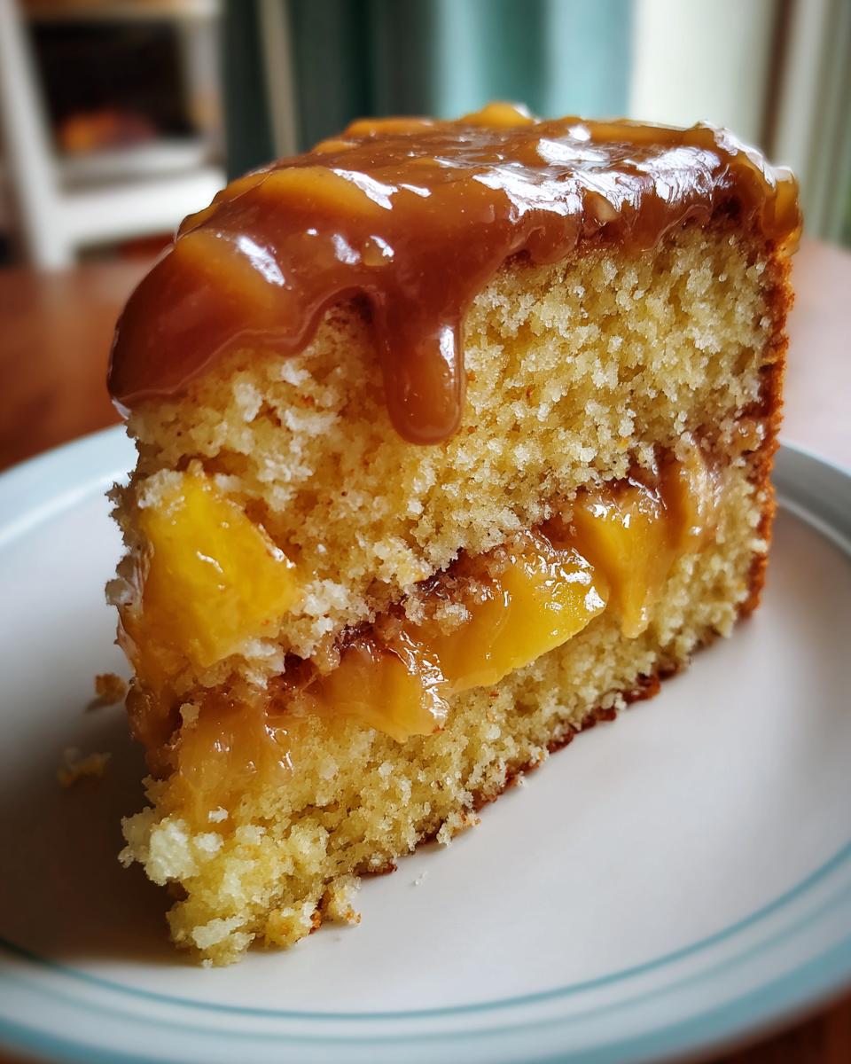Brown Sugar Peach Cake - detail 1