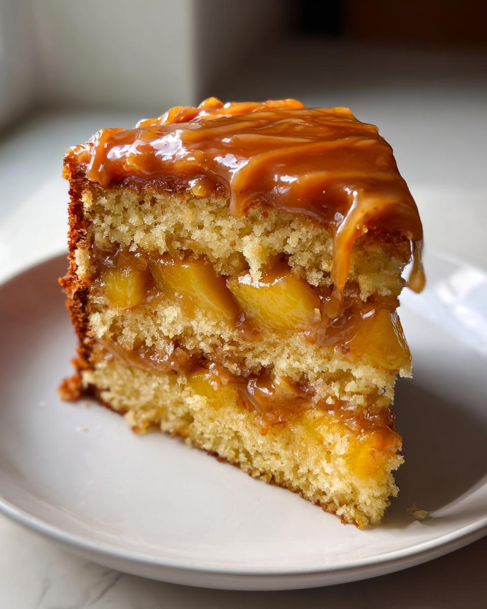 Brown Sugar Peach Cake - detail 2