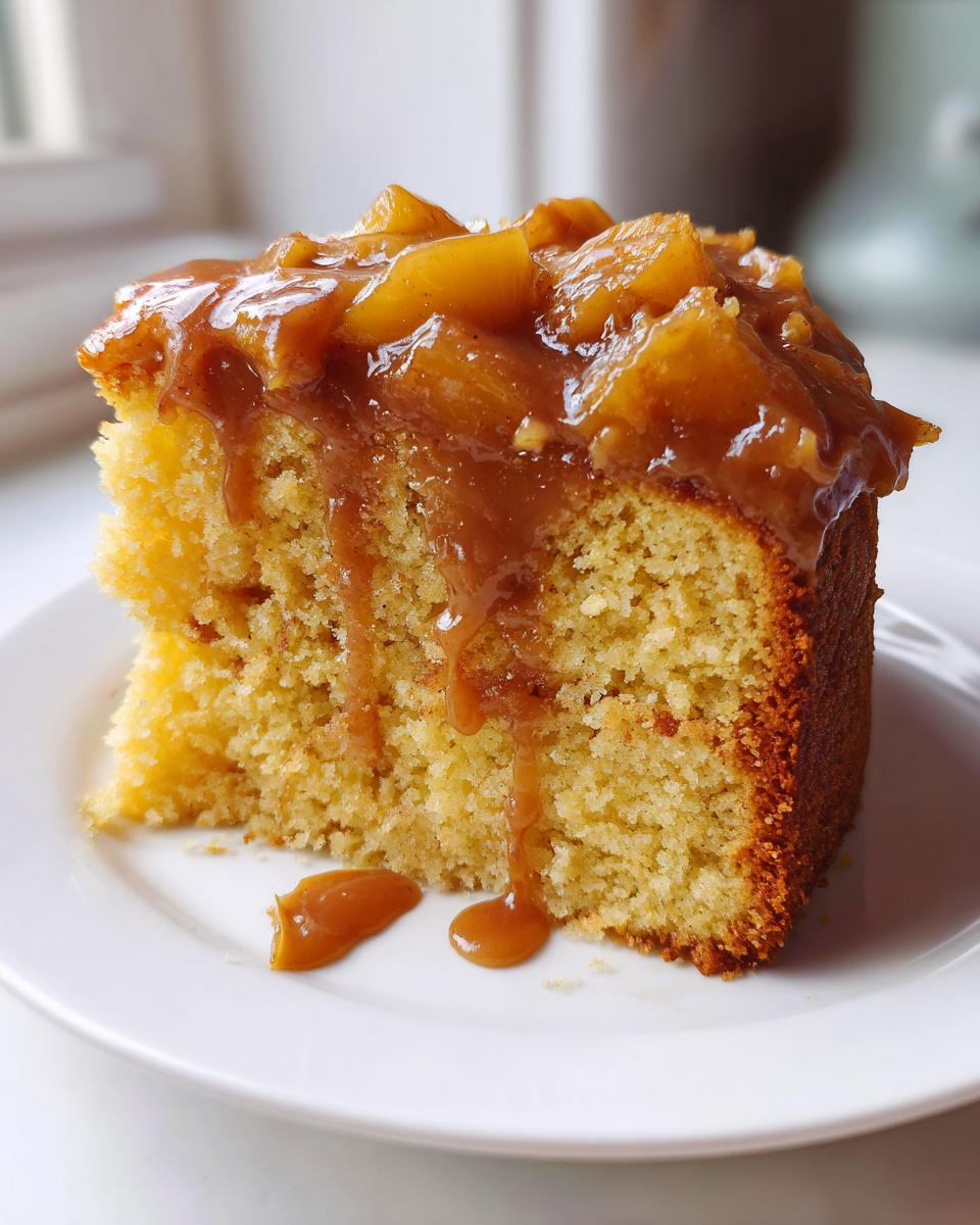 Brown Sugar Peach Cake - detail 3
