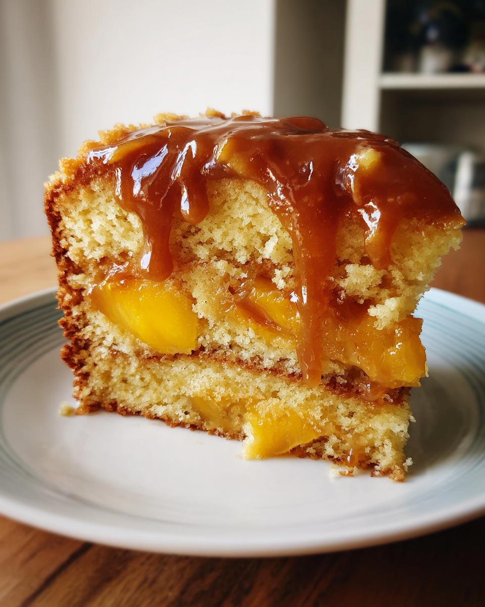 Brown Sugar Peach Cake - detail 4