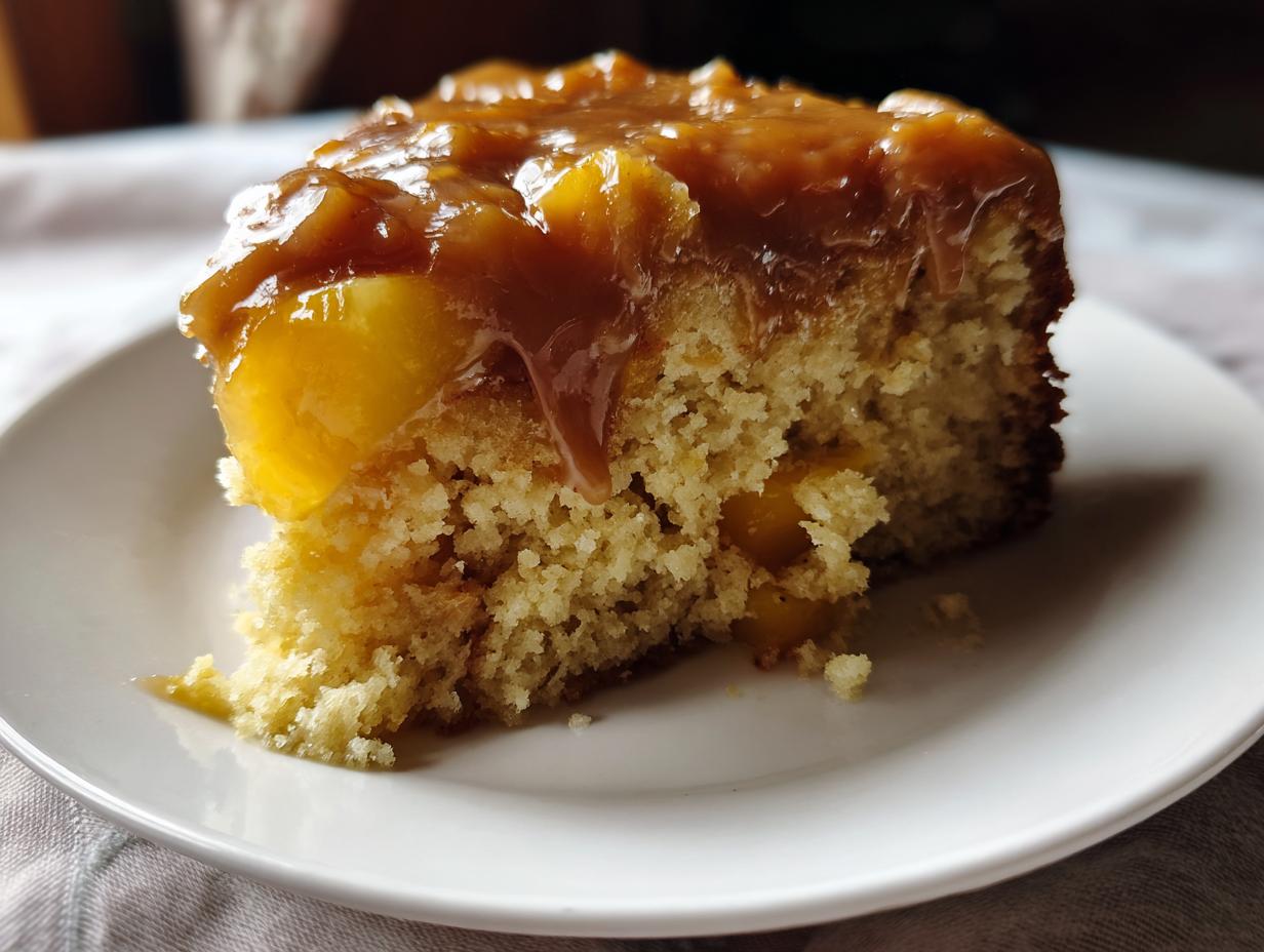 Brown Sugar Peach Cake