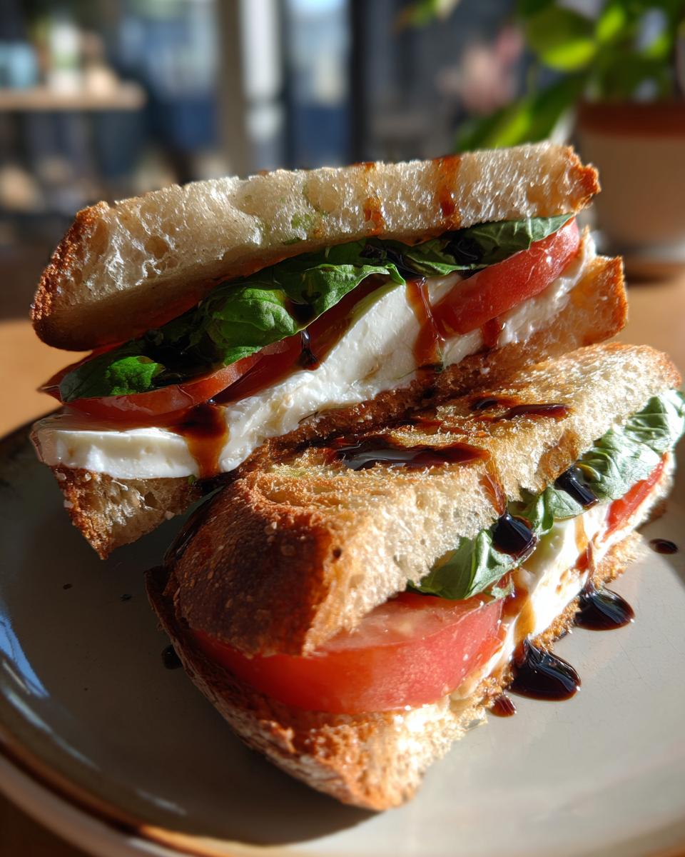 Caprese sandwich - detail 2
