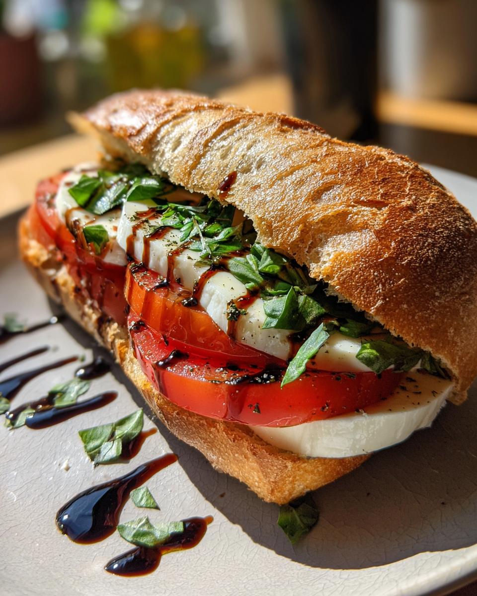 Caprese sandwich - detail 3