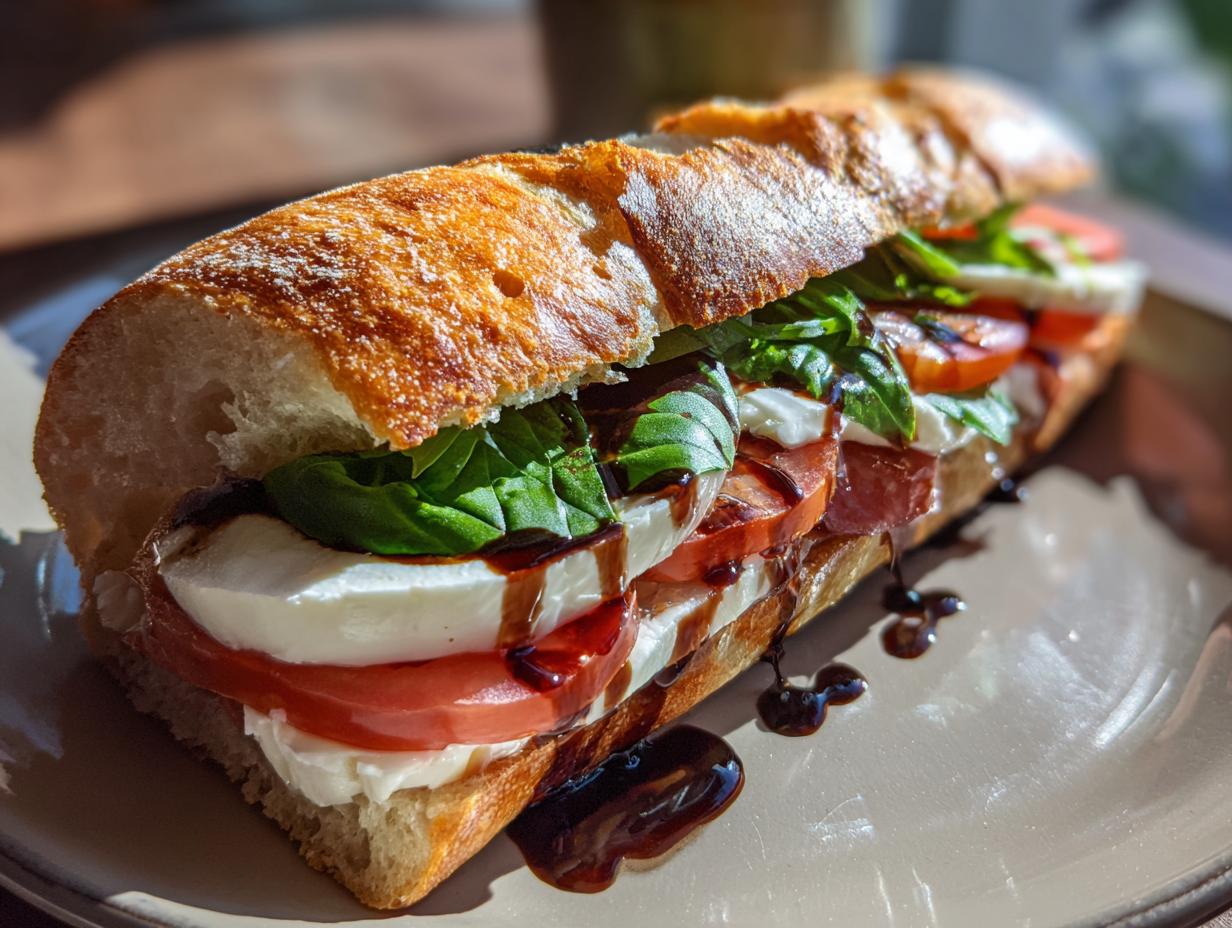 Caprese sandwich