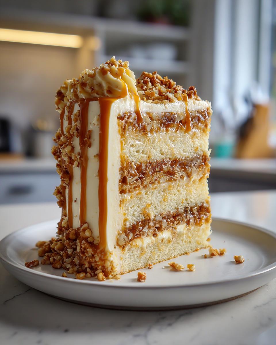Caramel Toffee Crunch Cake - detail 1