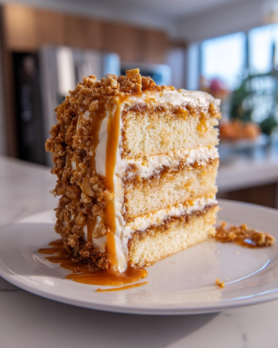 Caramel Toffee Crunch Cake - detail 2