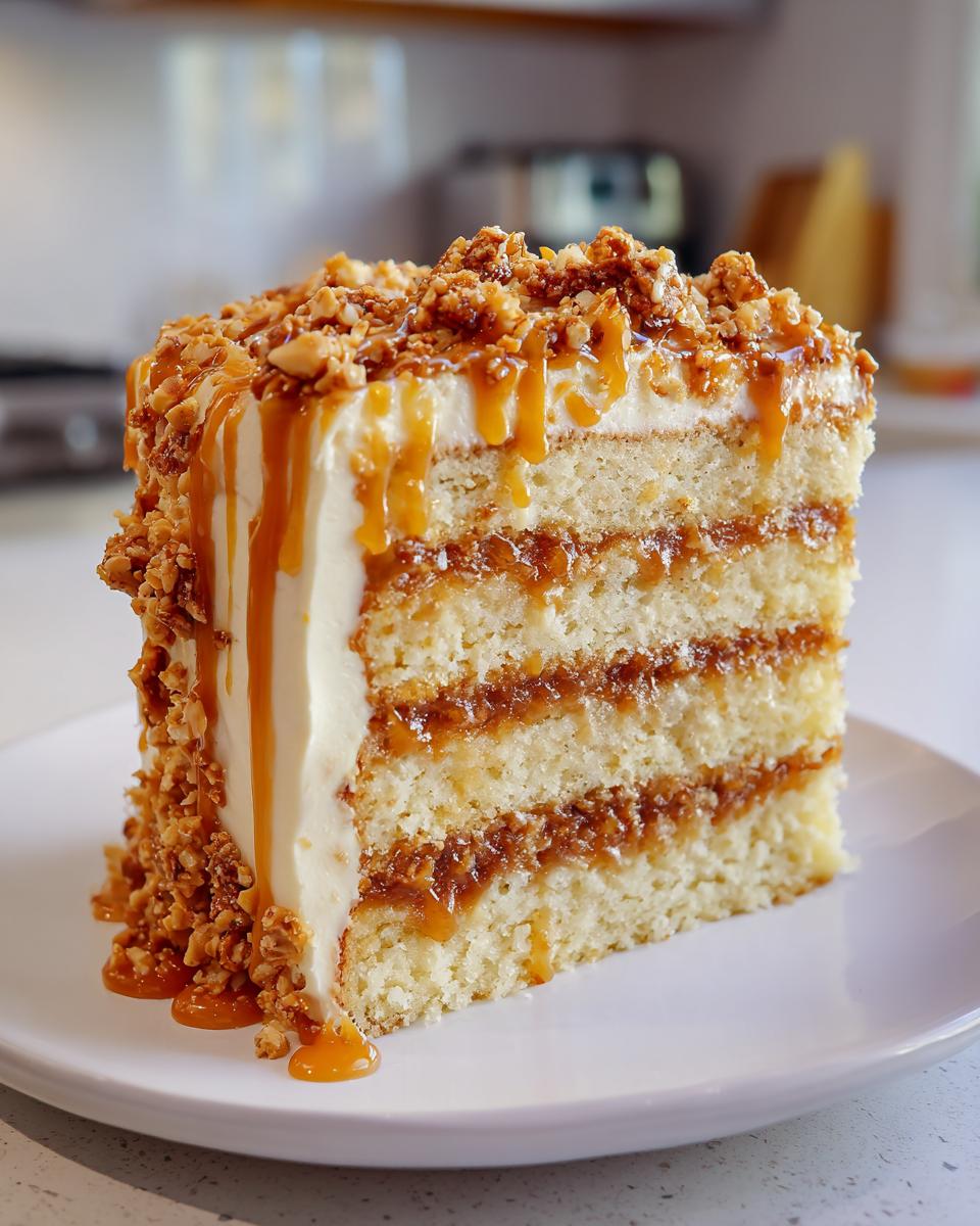 Caramel Toffee Crunch Cake - detail 4