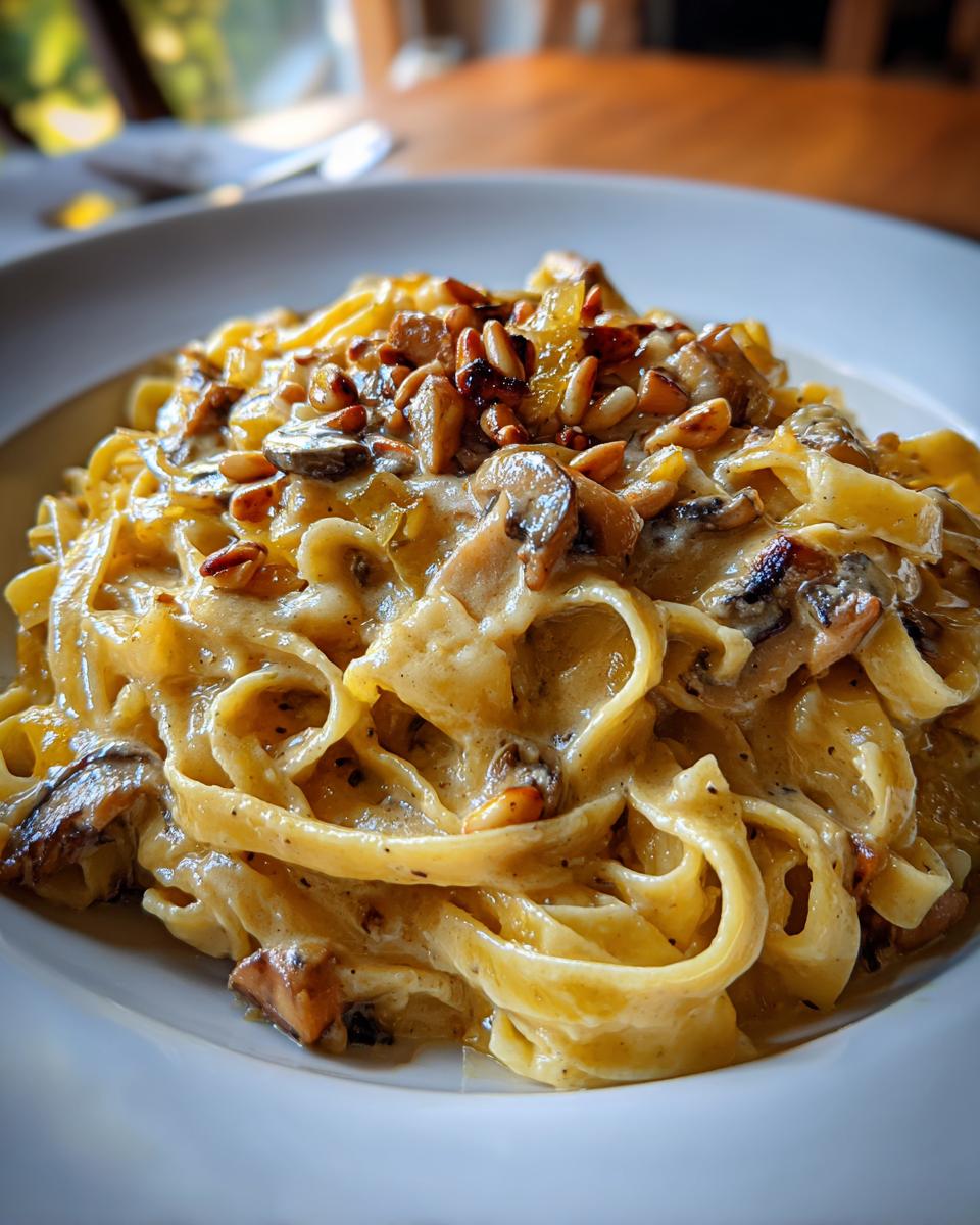 Caramelized Leek and Mushroom Gruyere Pasta - detail 3