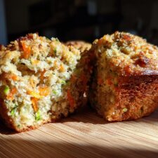 Moist Carrot Cake Zucchini Muffins - 3 Secret Ingredients
