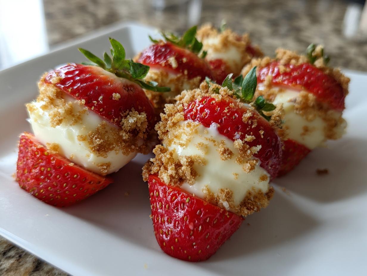 Cheesecake Deviled Strawberries