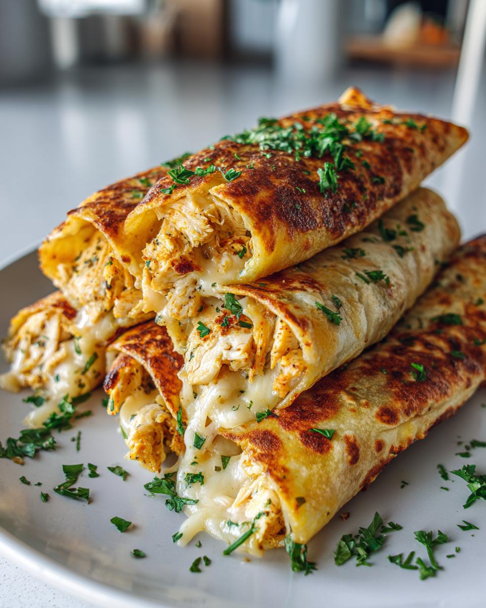 Cheesy Chicken Garlic Wraps - detail 1