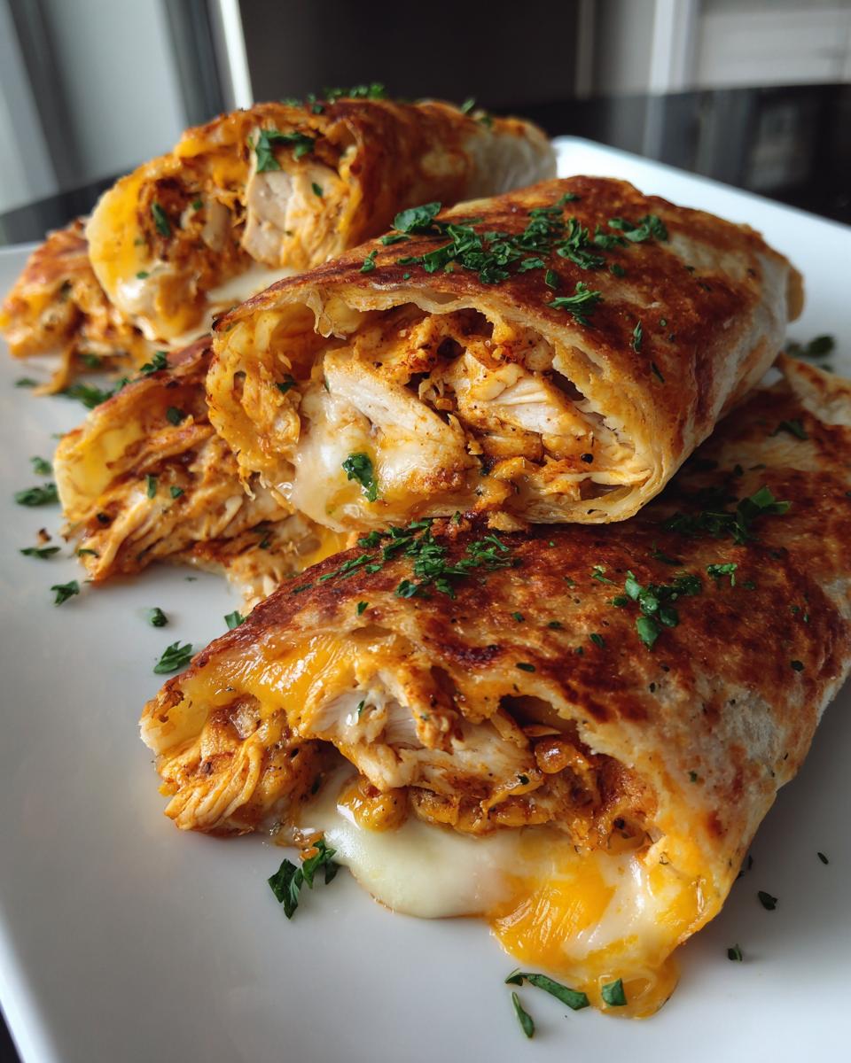 Cheesy Chicken Garlic Wraps - detail 2