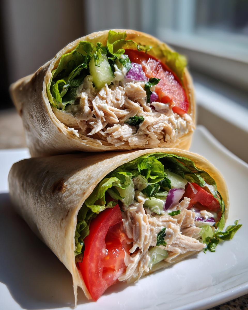 Chicken salad wrap - detail 1