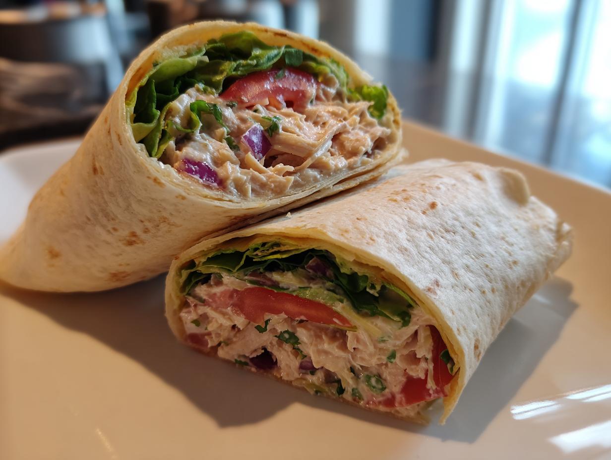 Chicken salad wrap