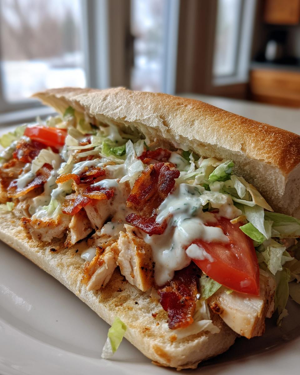 Chopped Chicken Bacon Ranch Sub - detail 1