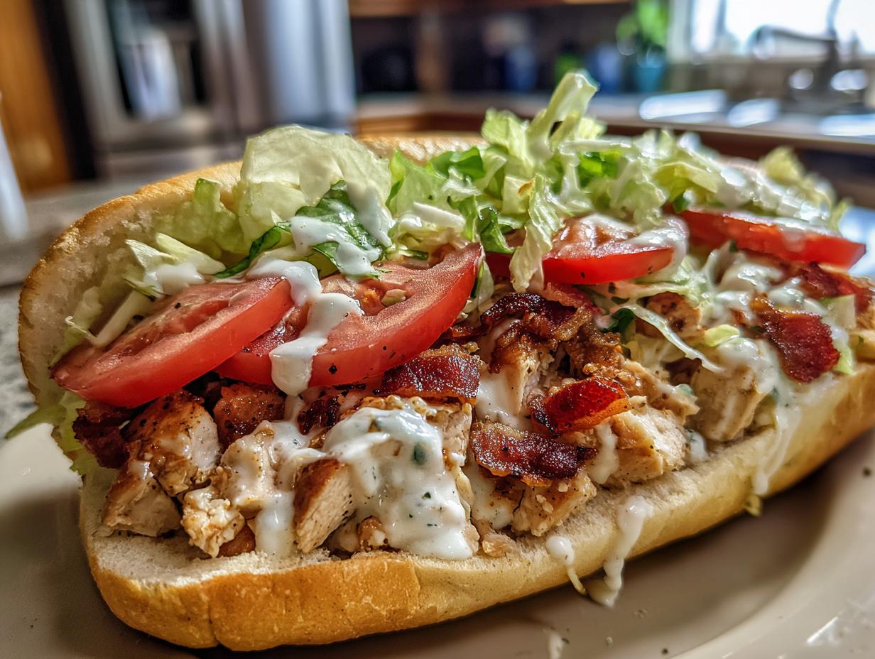 Chopped Chicken Bacon Ranch Sub