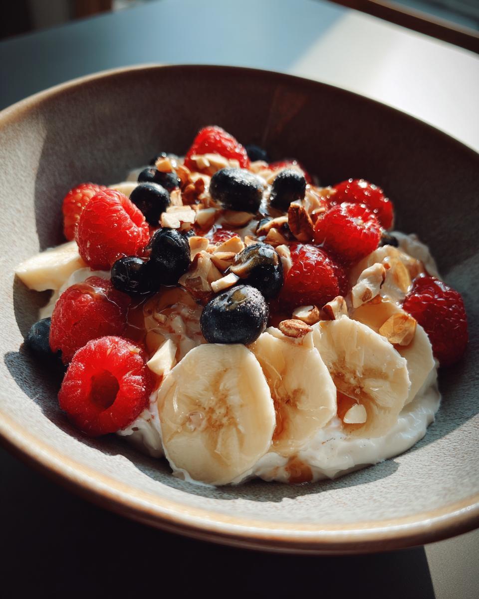 Cottage cheese with fruit - detail 2