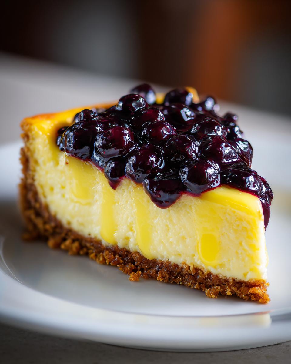 Cream Cheese Lemon Dessert with Blueberry Topping - detail 2