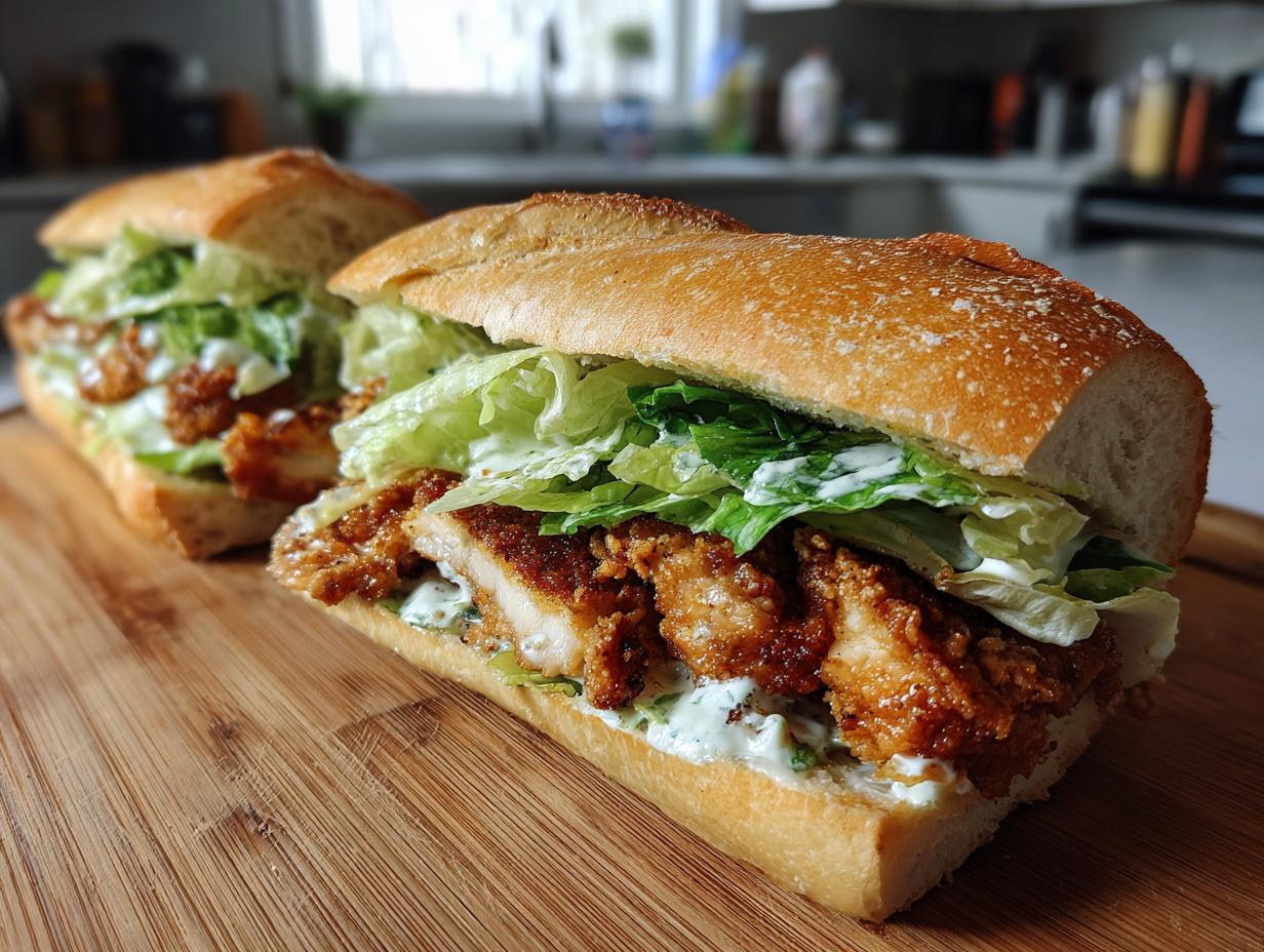 Crispy Chicken Caesar Sandwich