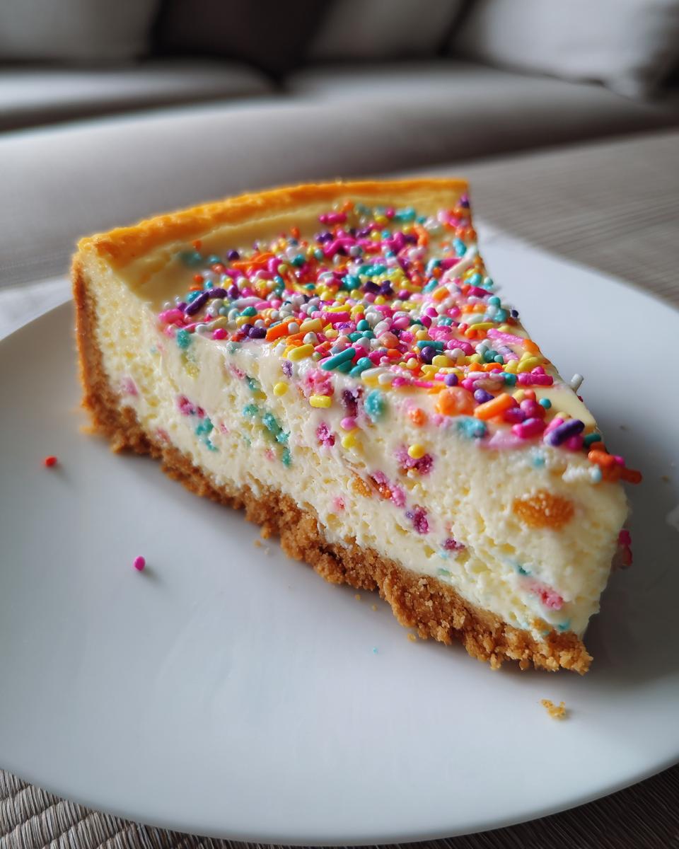 Easy Birthday Cake Cheesecake - detail 1