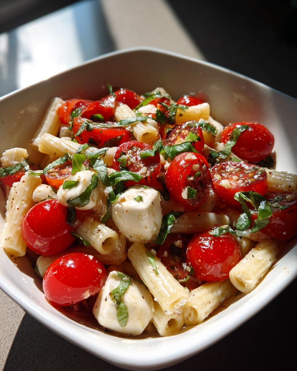 Easy Caprese Pasta Salad - detail 2
