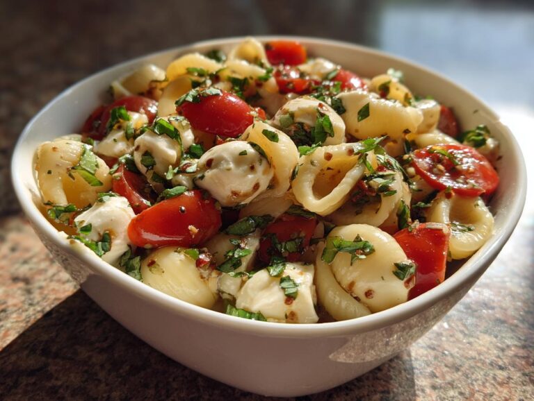 Easy Caprese Pasta Salad