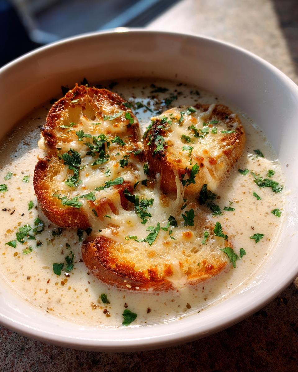 Easy Country French Garlic Soup Recipe with a Twist - detail 1